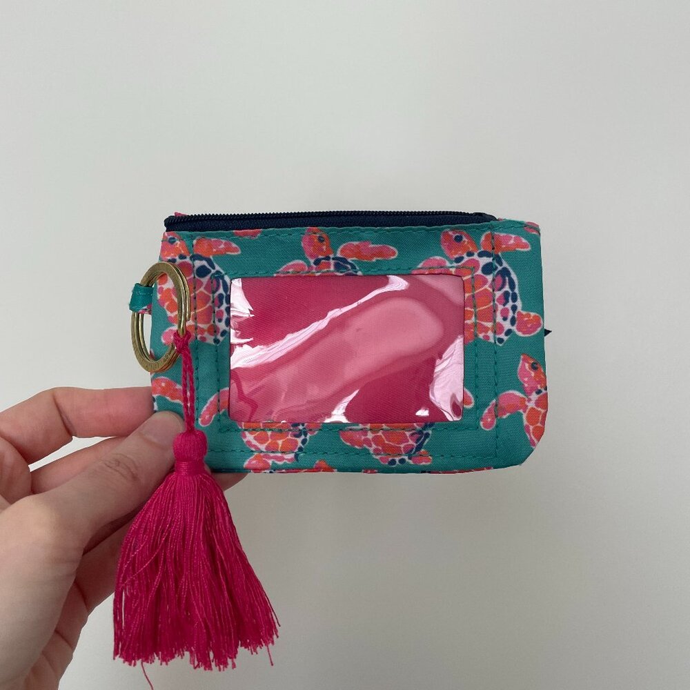 Pink Sea Turtle Wallet / ID / Badge Holder - Simply Southern
